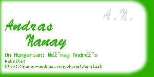 andras nanay business card